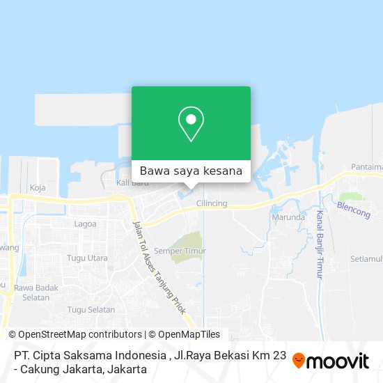 Peta PT. Cipta Saksama Indonesia , Jl.Raya Bekasi Km 23 - Cakung Jakarta