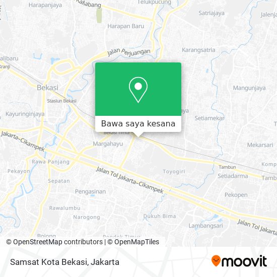 Peta Samsat Kota Bekasi