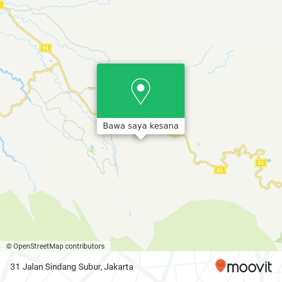 Peta 31 Jalan Sindang Subur