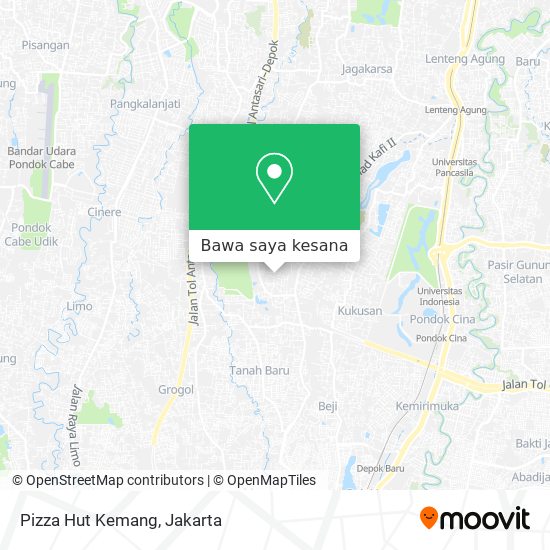 Peta Pizza Hut Kemang