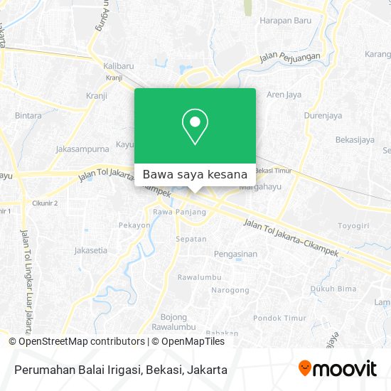 Peta Perumahan Balai Irigasi, Bekasi