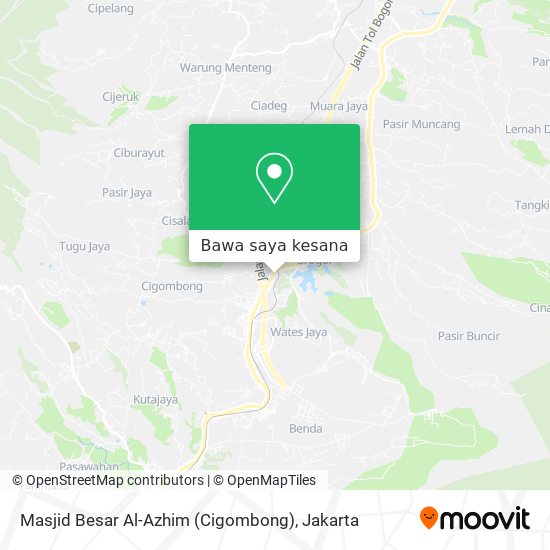 Peta Masjid Besar Al-Azhim (Cigombong)