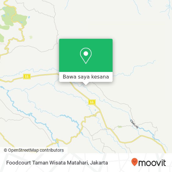 Peta Foodcourt Taman Wisata Matahari