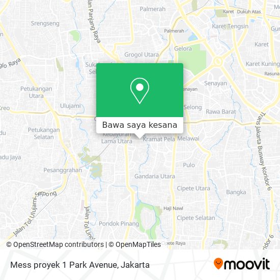 Peta Mess proyek 1 Park Avenue