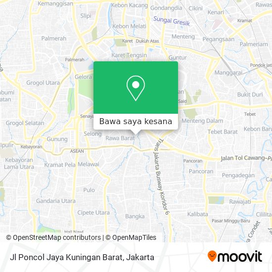 Peta Jl Poncol Jaya Kuningan Barat