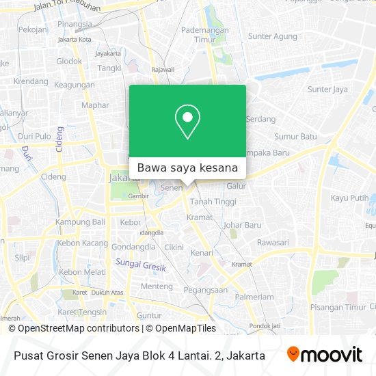 Peta Pusat Grosir Senen Jaya Blok 4 Lantai. 2