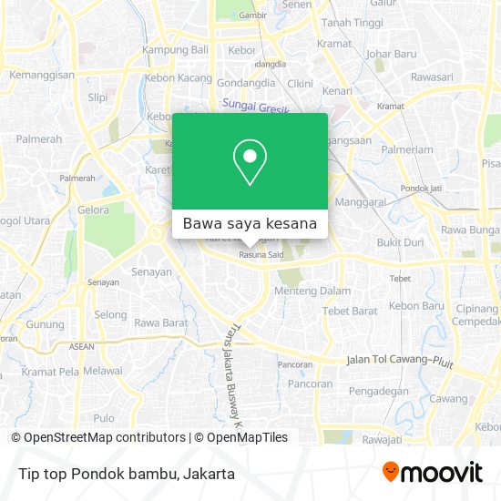 Peta Tip top Pondok bambu