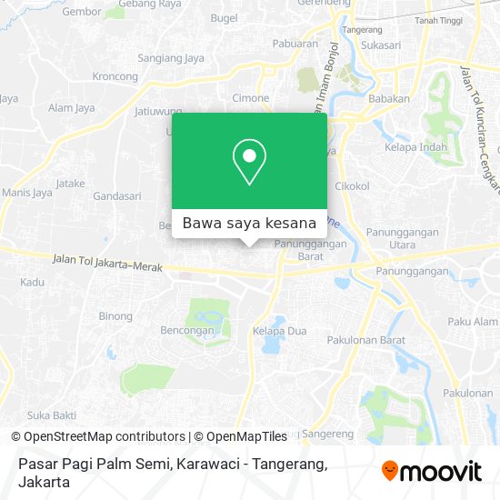 Peta Pasar Pagi Palm Semi, Karawaci - Tangerang