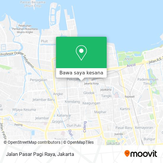 Peta Jalan Pasar Pagi Raya
