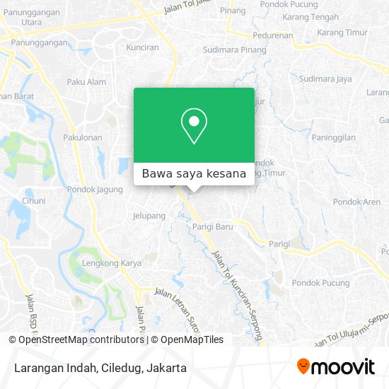 Peta Larangan Indah, Ciledug