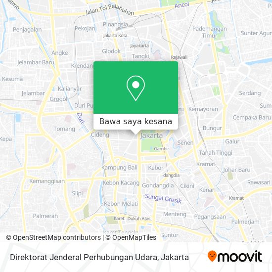 Peta Direktorat Jenderal Perhubungan Udara