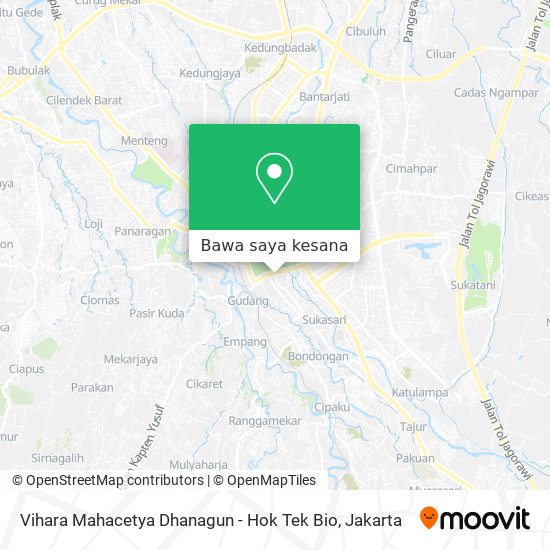 Peta Vihara Mahacetya Dhanagun - Hok Tek Bio