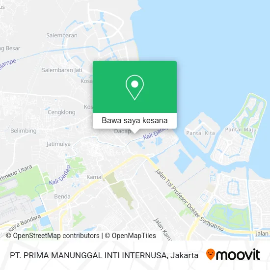 Peta PT. PRIMA MANUNGGAL INTI INTERNUSA