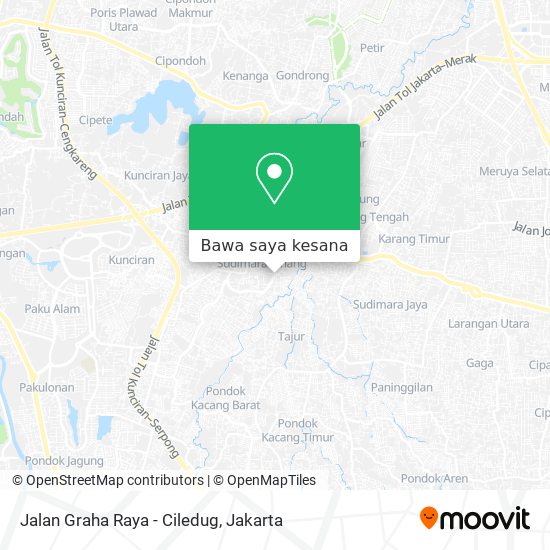 Peta Jalan Graha Raya - Ciledug