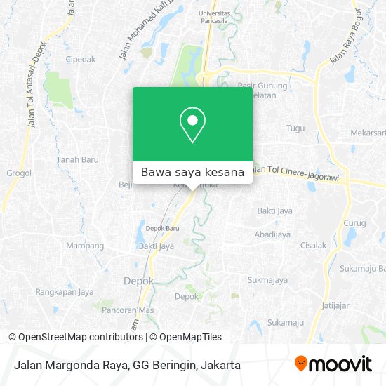 Peta Jalan Margonda Raya, GG Beringin