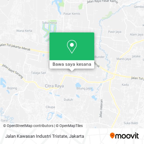 Peta Jalan Kawasan Industri Tristate