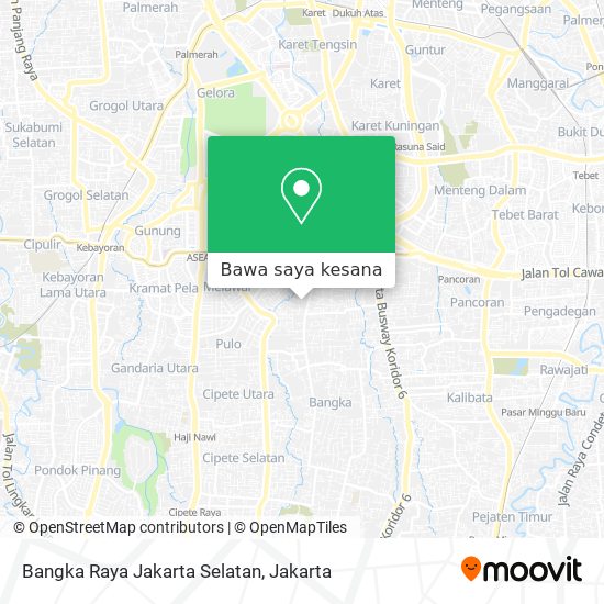 Peta Bangka Raya Jakarta Selatan