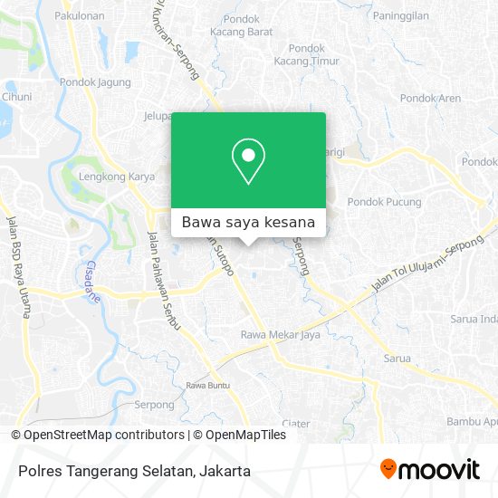 Peta Polres Tangerang Selatan