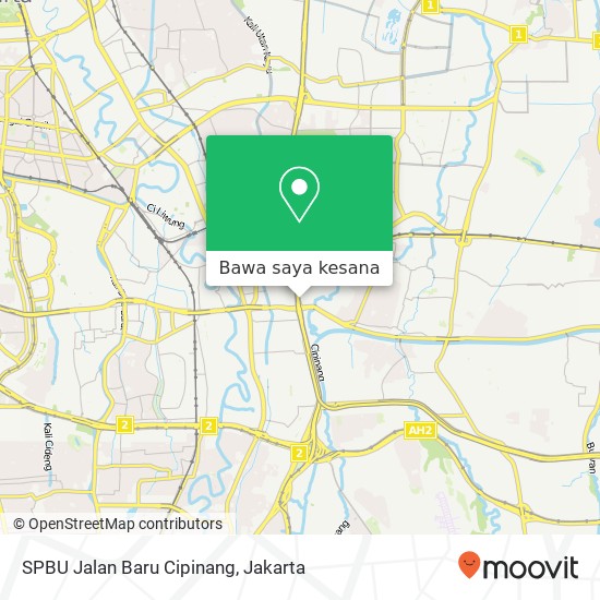 Peta SPBU Jalan Baru Cipinang