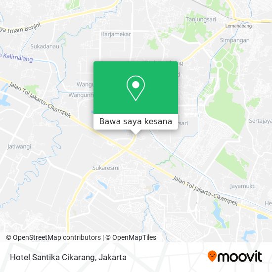 Peta Hotel Santika Cikarang