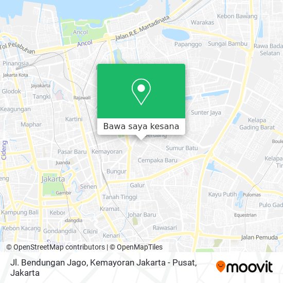 Peta Jl. Bendungan Jago, Kemayoran Jakarta - Pusat