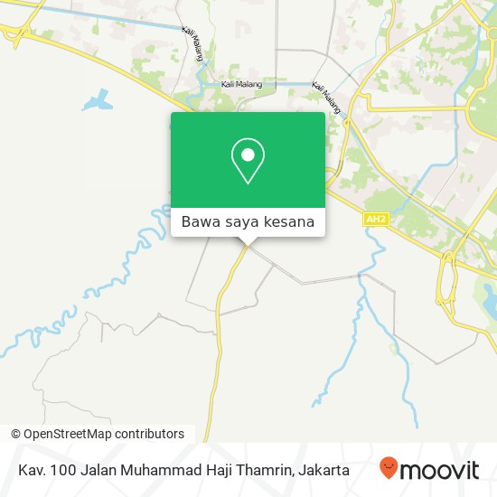 Peta Kav. 100 Jalan Muhammad Haji Thamrin