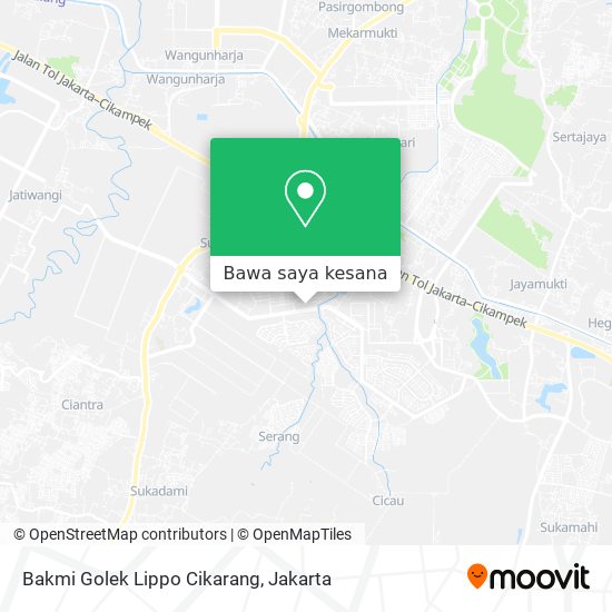 Peta Bakmi Golek Lippo Cikarang