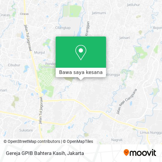 Peta Gereja GPIB Bahtera Kasih