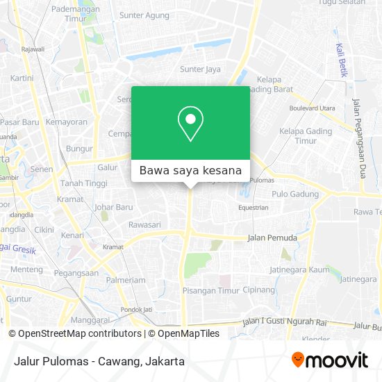 Peta Jalur Pulomas - Cawang