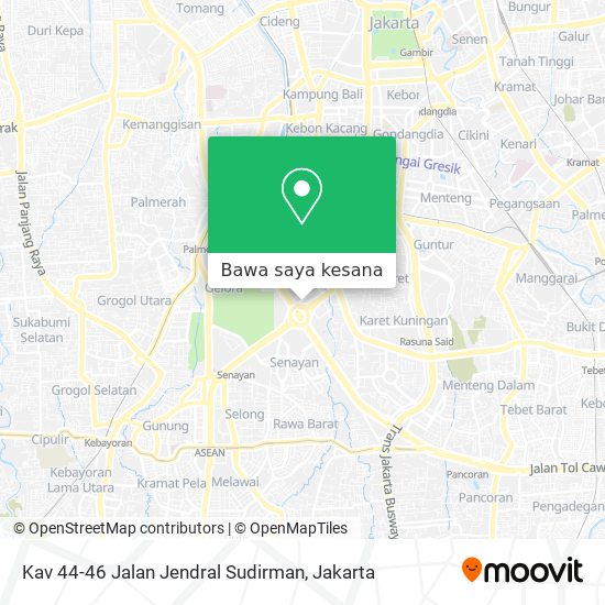 Peta Kav 44-46 Jalan Jendral Sudirman
