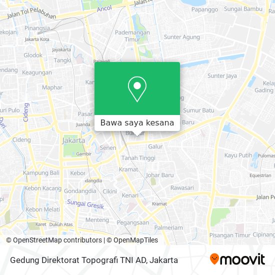 Peta Gedung Direktorat Topografi TNI AD