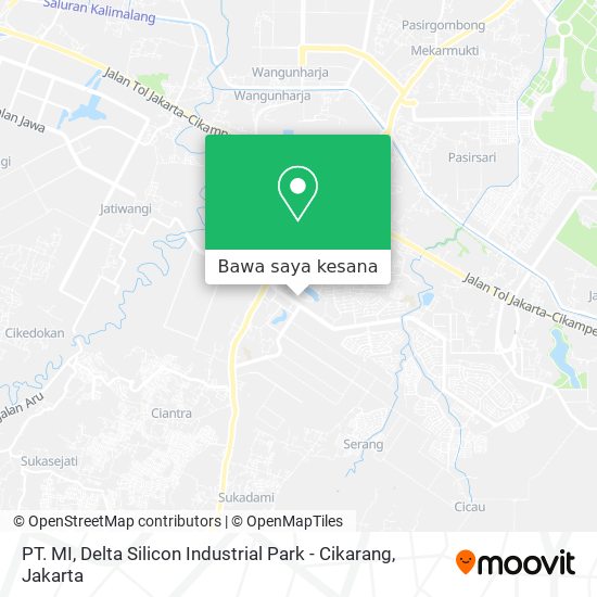Peta PT. MI, Delta Silicon Industrial Park - Cikarang