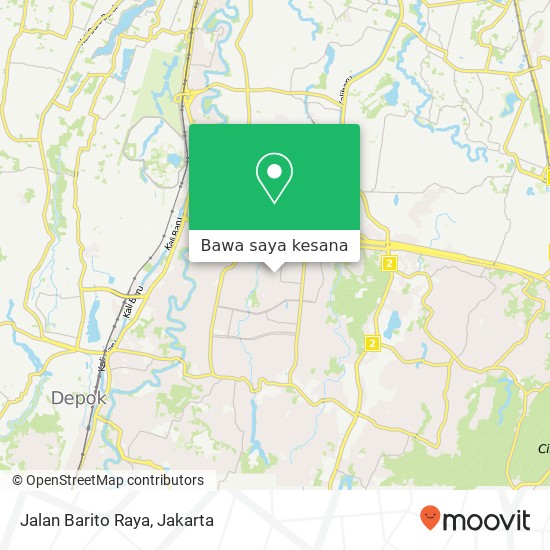 Peta Jalan Barito Raya