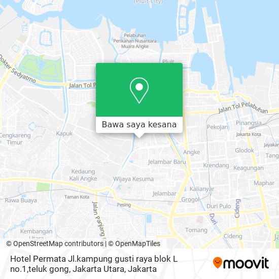 Peta Hotel Permata Jl.kampung gusti raya blok L no.1,teluk gong, Jakarta Utara