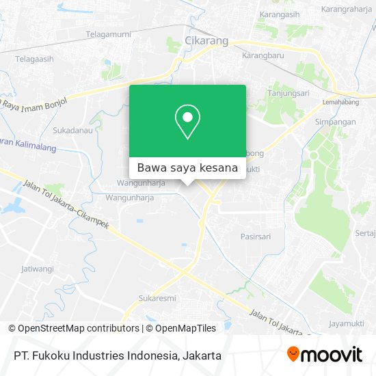 Peta PT. Fukoku Industries Indonesia
