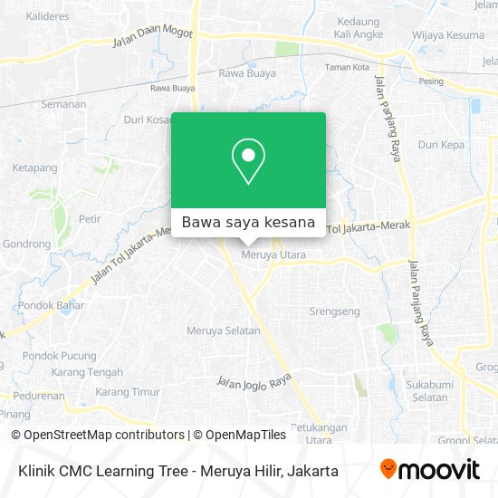 Peta Klinik CMC Learning Tree - Meruya Hilir