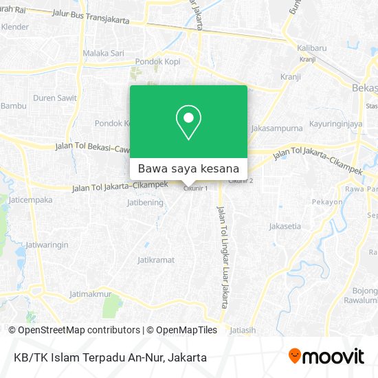 Peta KB/TK Islam Terpadu An-Nur