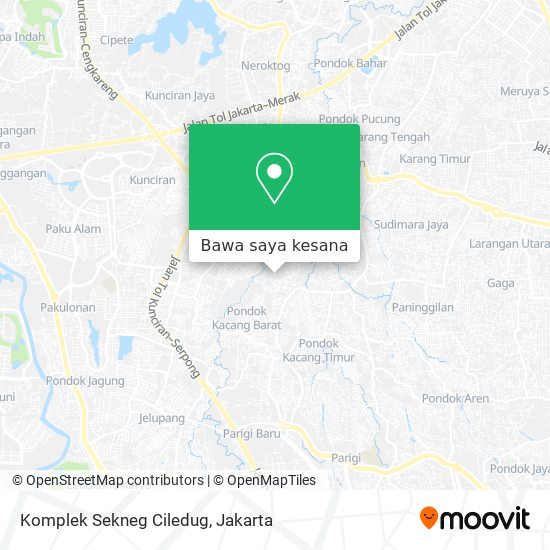 Peta Komplek Sekneg Ciledug