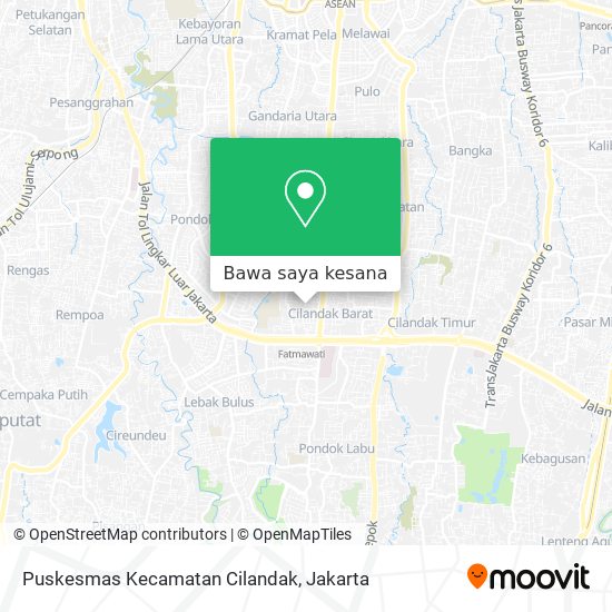 Peta Puskesmas Kecamatan Cilandak