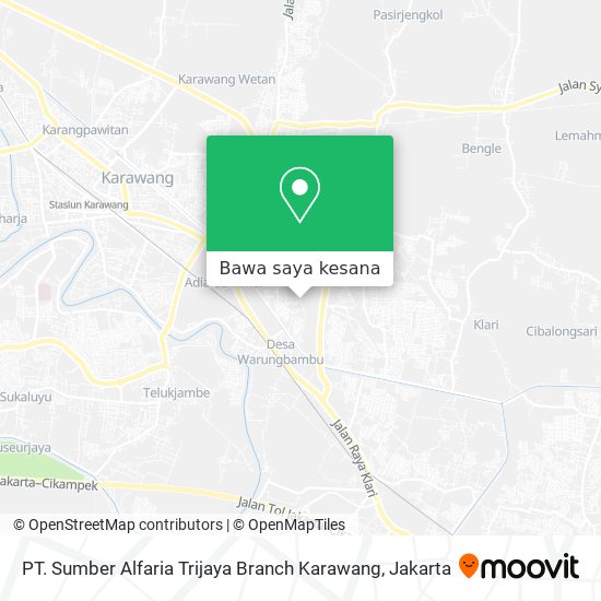 Peta PT. Sumber Alfaria Trijaya Branch Karawang