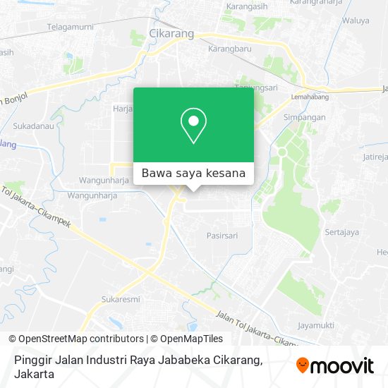 Peta Pinggir Jalan Industri Raya Jababeka Cikarang