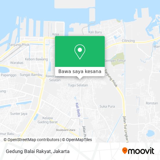 Peta Gedung Balai Rakyat