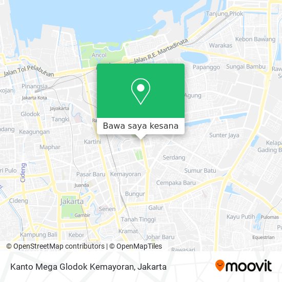 Peta Kanto Mega Glodok Kemayoran