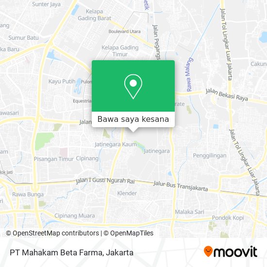 Peta PT Mahakam Beta Farma