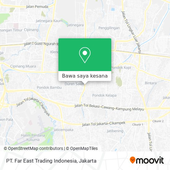 Peta PT. Far East Trading Indonesia