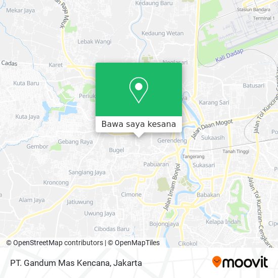 Peta PT. Gandum Mas Kencana