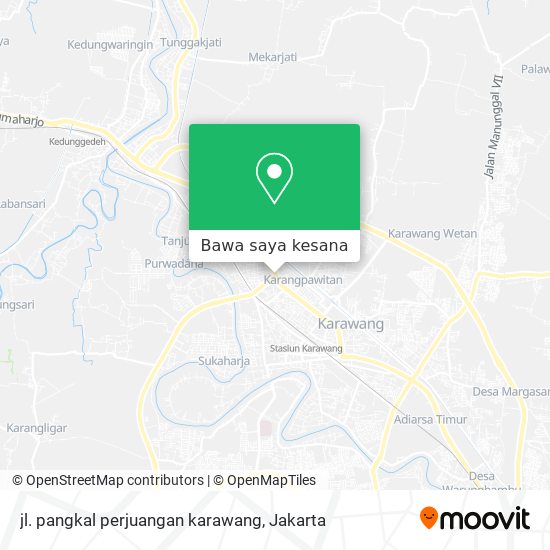 Peta jl. pangkal perjuangan karawang