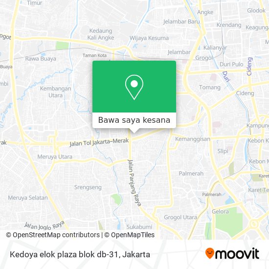 Peta Kedoya elok plaza blok db-31