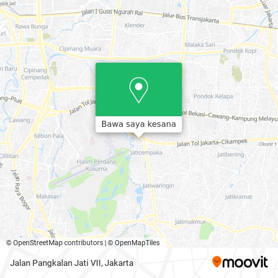 Peta Jalan Pangkalan Jati VII