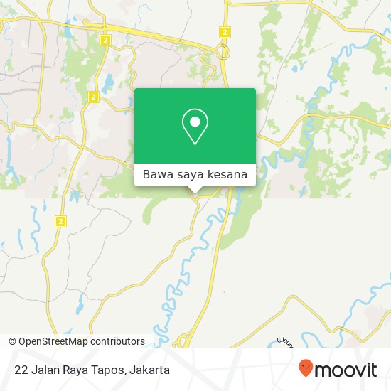 Peta 22 Jalan Raya Tapos